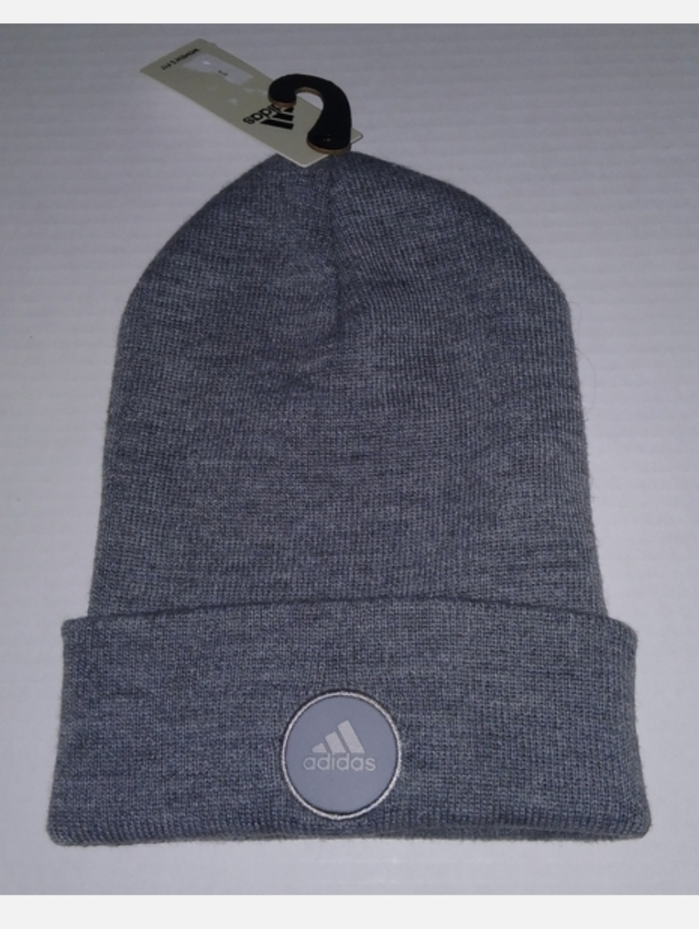 adidas Wide Cuff 2 Fold Beanie Women's, Gray, Acrylic
